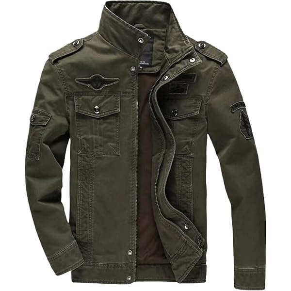 Amazon.com: Xingfenly Military Jacket Size - Jaqueta Air Force One